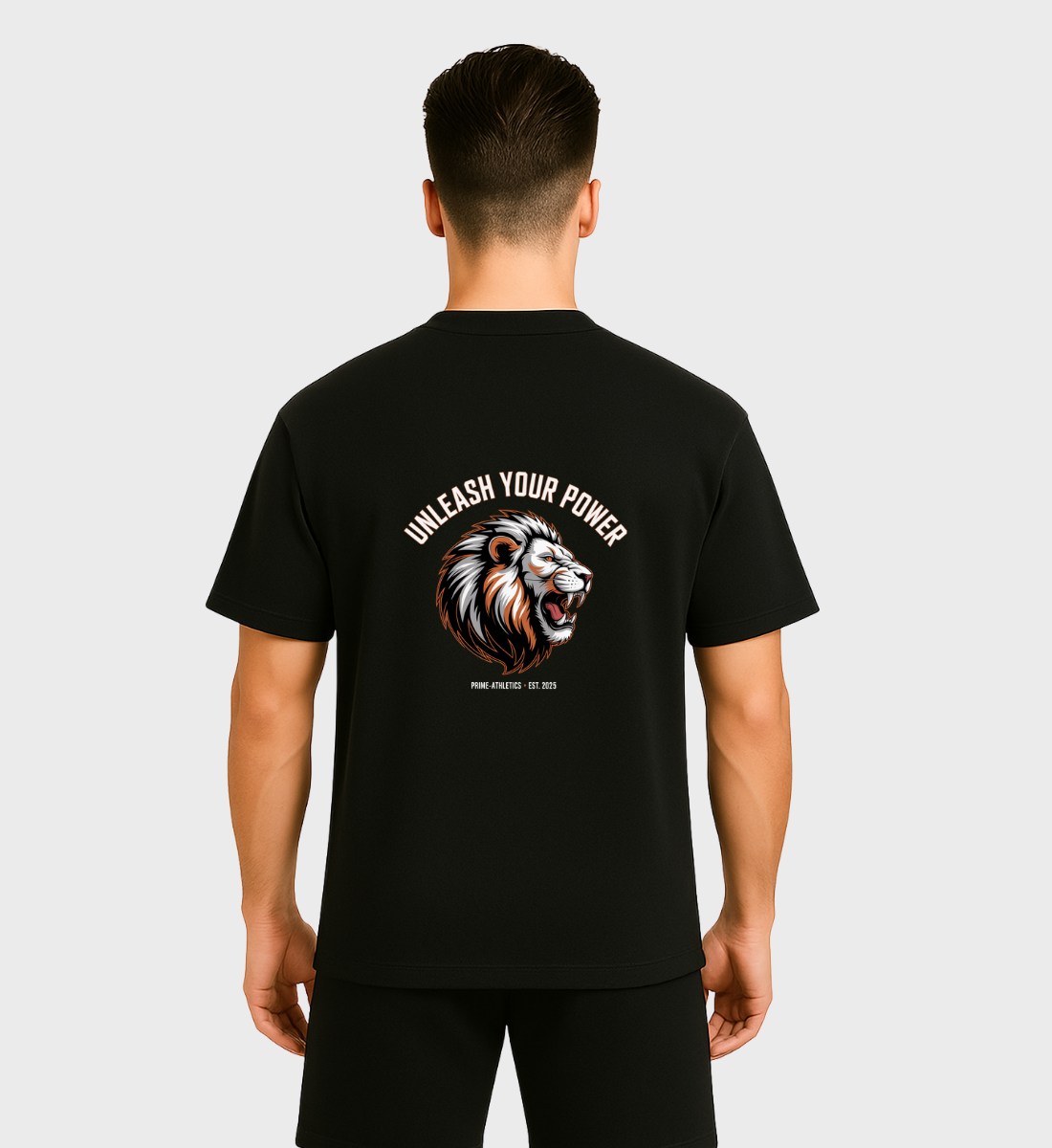 PRIME-ATHLETICS - Oversized T-Shirt Unleash Your Power | Schwarz