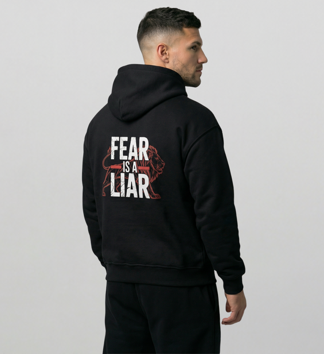 PRIME-ATHLETICS - Oversized Hoodie Fear Is A Liar