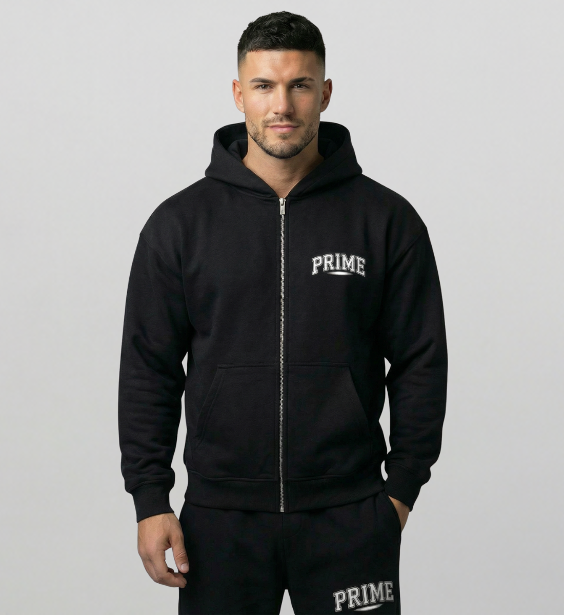 PRIME-ATHLETICS - Oversized Zipper Hoodie PRIME