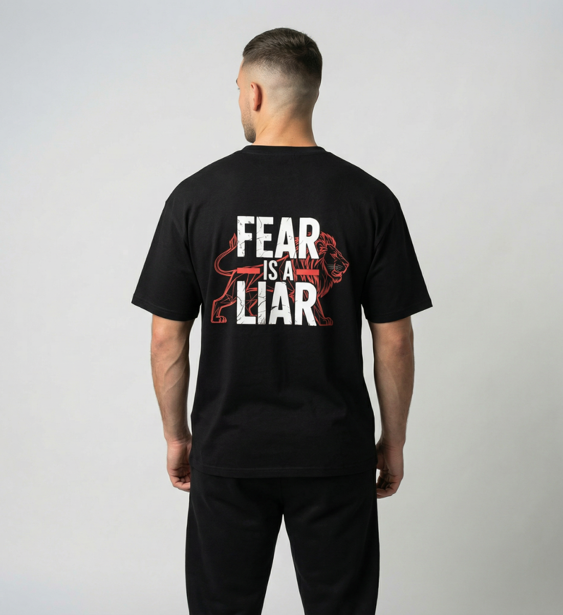 PRIME-ATHLETICS - Oversized T-Shirt Fear Is A Liar