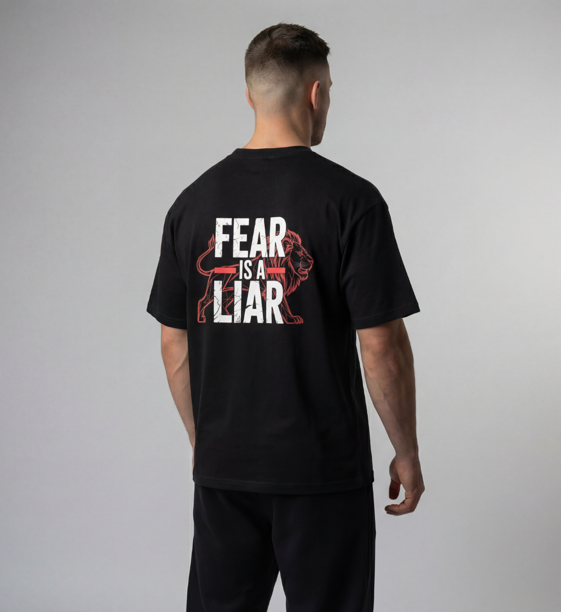 PRIME-ATHLETICS - Oversized T-Shirt Fear Is A Liar