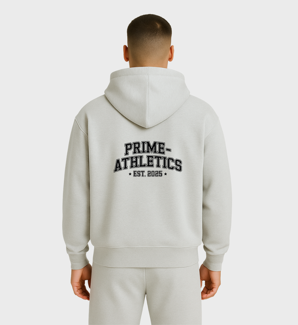 PRIME-ATHLETICS - Oversized Zipper Hoodie | Grau