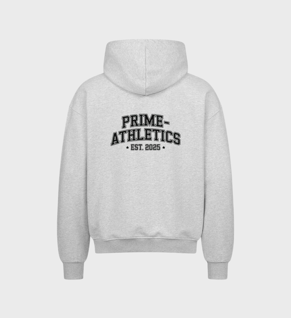 PRIME-ATHLETICS - Oversized Zipper Hoodie | Grau