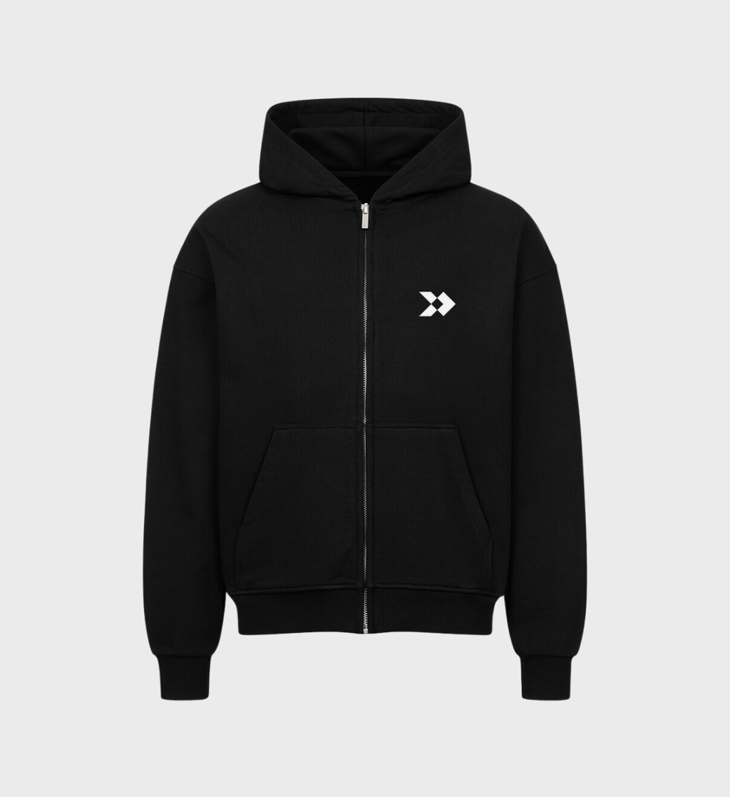 PRIME-ATHLETICS - Oversized Zipper Hoodie - Athletic Club | Schwarz