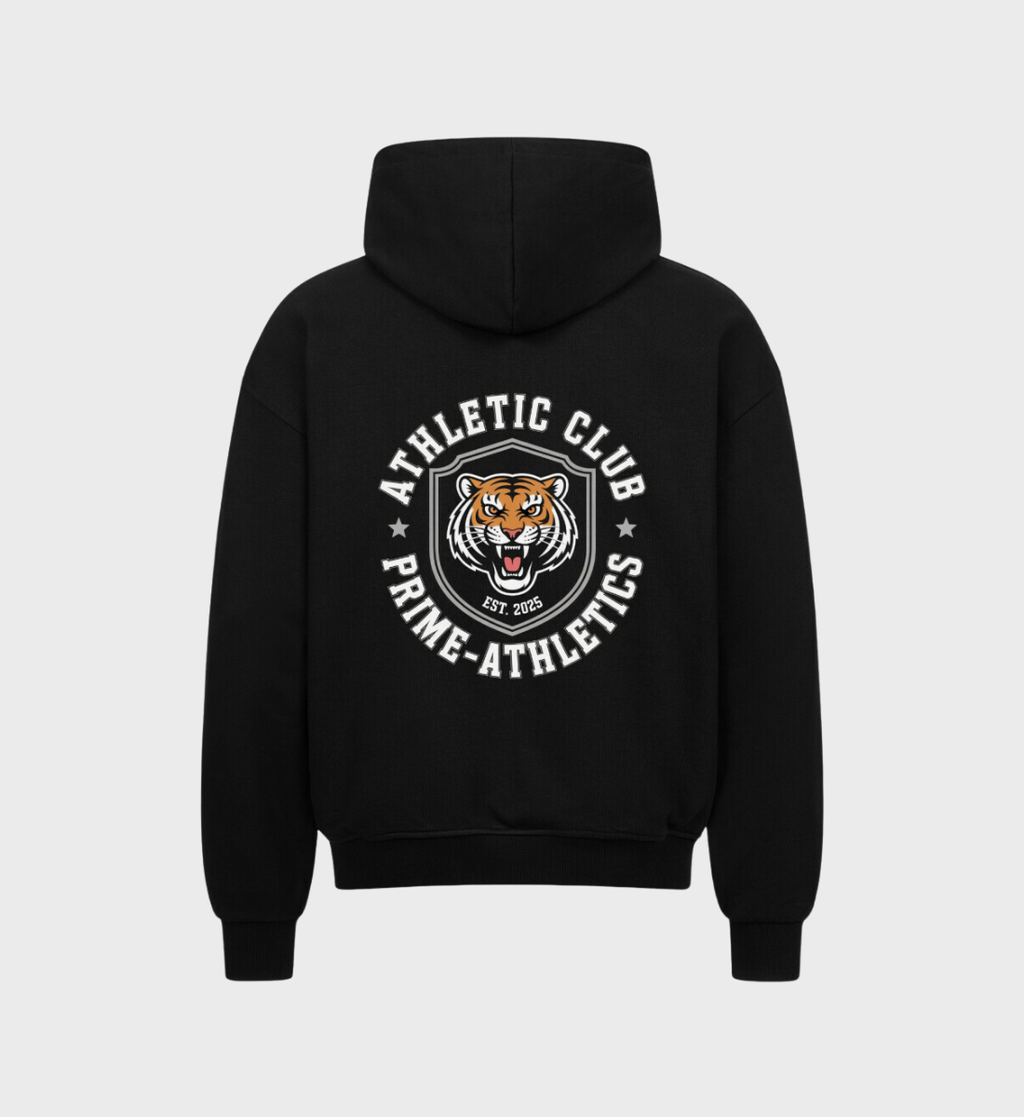 PRIME-ATHLETICS - Oversized Zipper Hoodie - Athletic Club | Schwarz