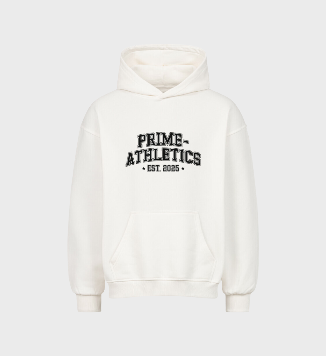 PRIME-ATHLETICS - Oversized Hoodie Front Logo | Weiß